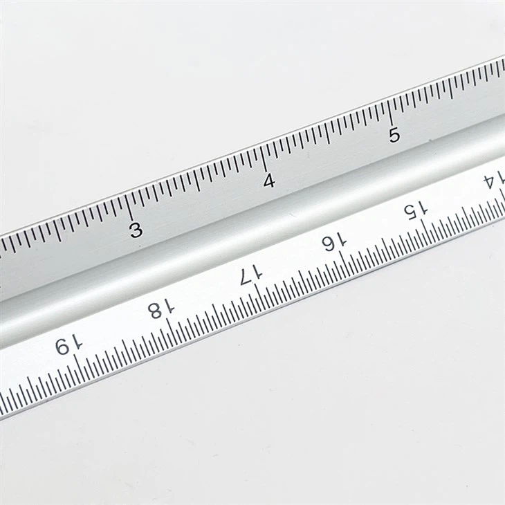 Aluminum Three Side Scale Ruler (4)